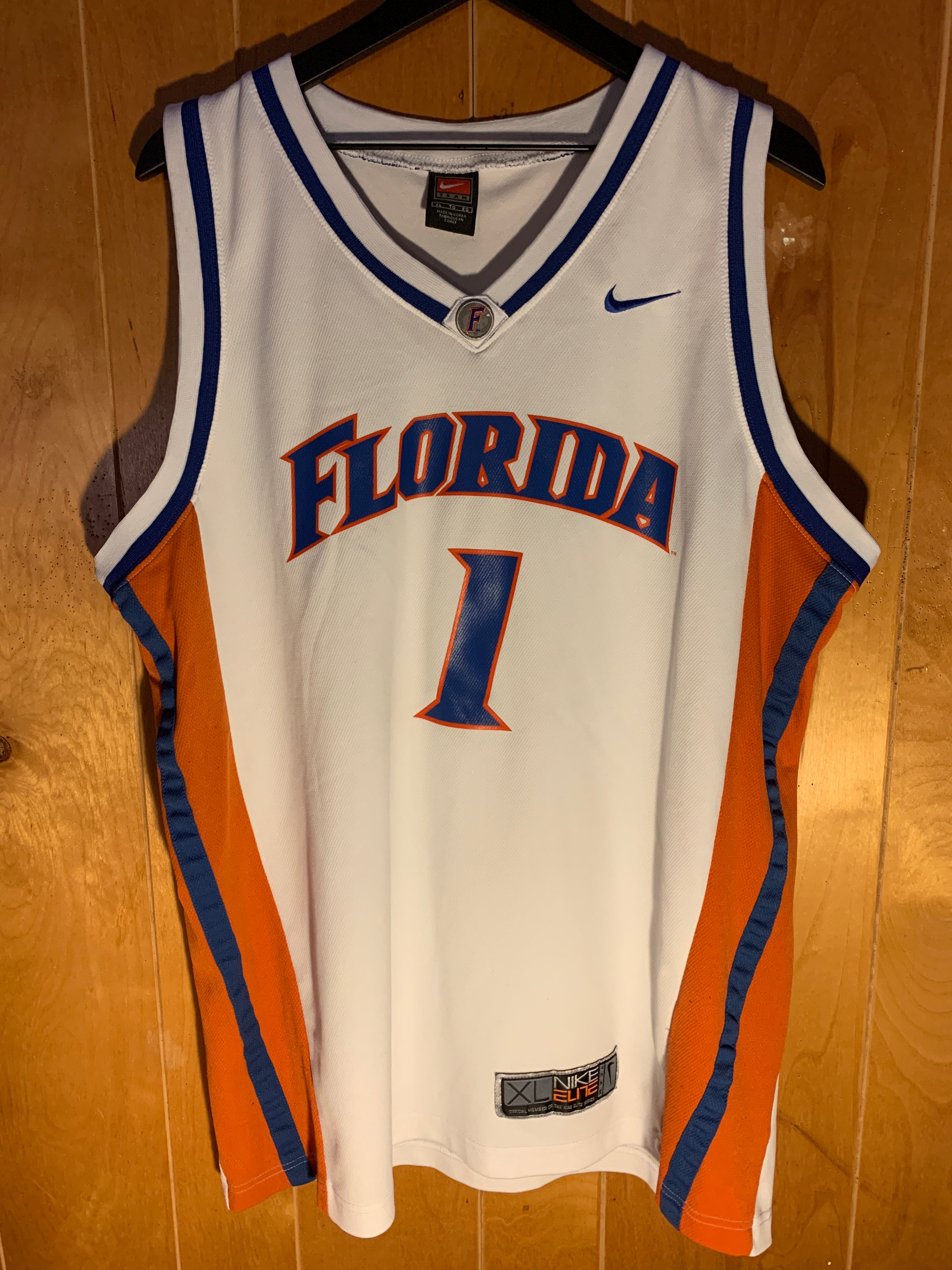 Keel variabel Verwant Nike Elite x Florida Gators x #1 x Basketball Jersey x Men's Size XL –  Hoops Media