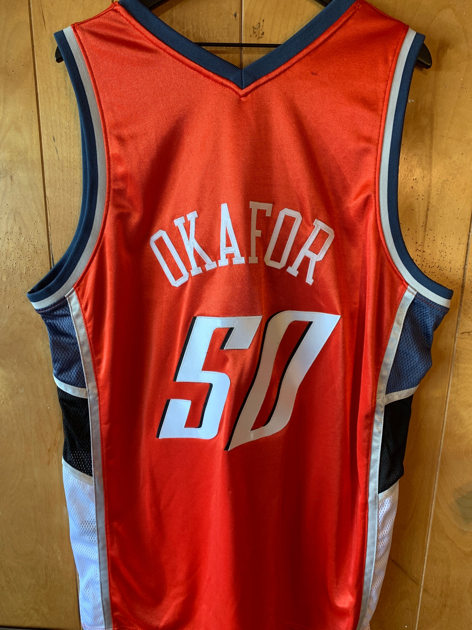 00's Emeka Okafor Charlotte Bobcats Reebok NBA Jersey Size Medium – Rare  VNTG