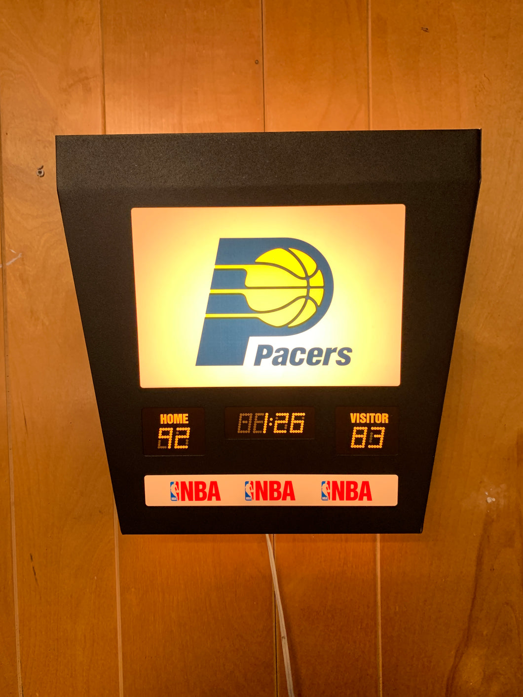 Indiana Pacers x NBA Scoreboard x Vintage Wall Lamp